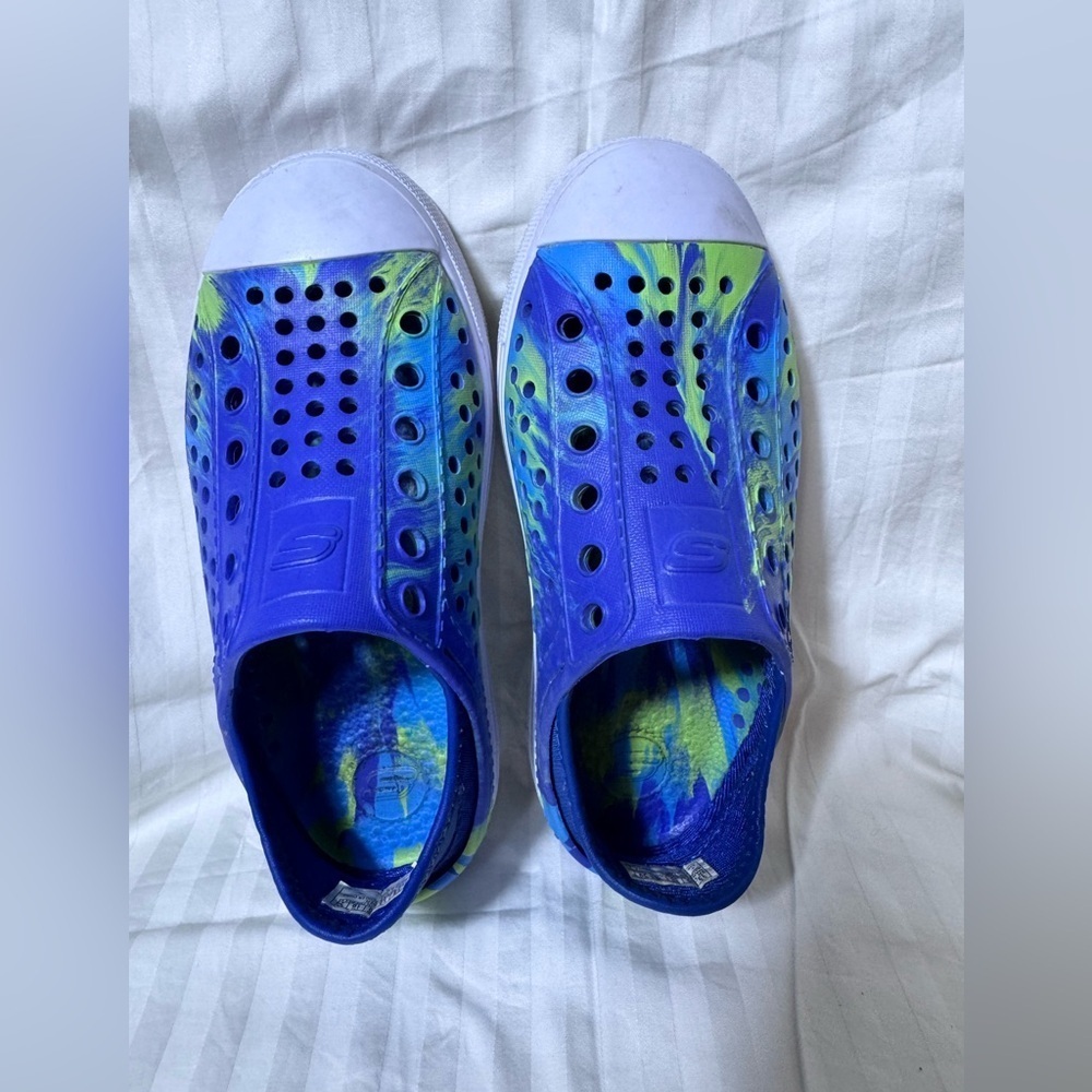 Skechers Solar Surge Blue Lime Boys Water Play Sandal Sneakers Size 13 - Picture 8 of 10